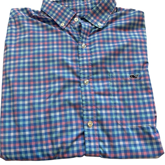 Vineyard Vines Men's Multicolor Checkered Shirt - Picture 1 of 8